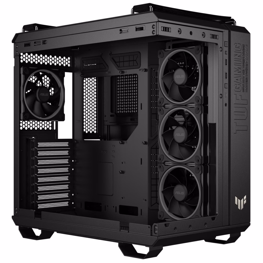 ARGB arvutikorpus ASUS TUF Gaming GT502 Horizon, nelja eelpaigaldatud ventilaatoriga, must - 9