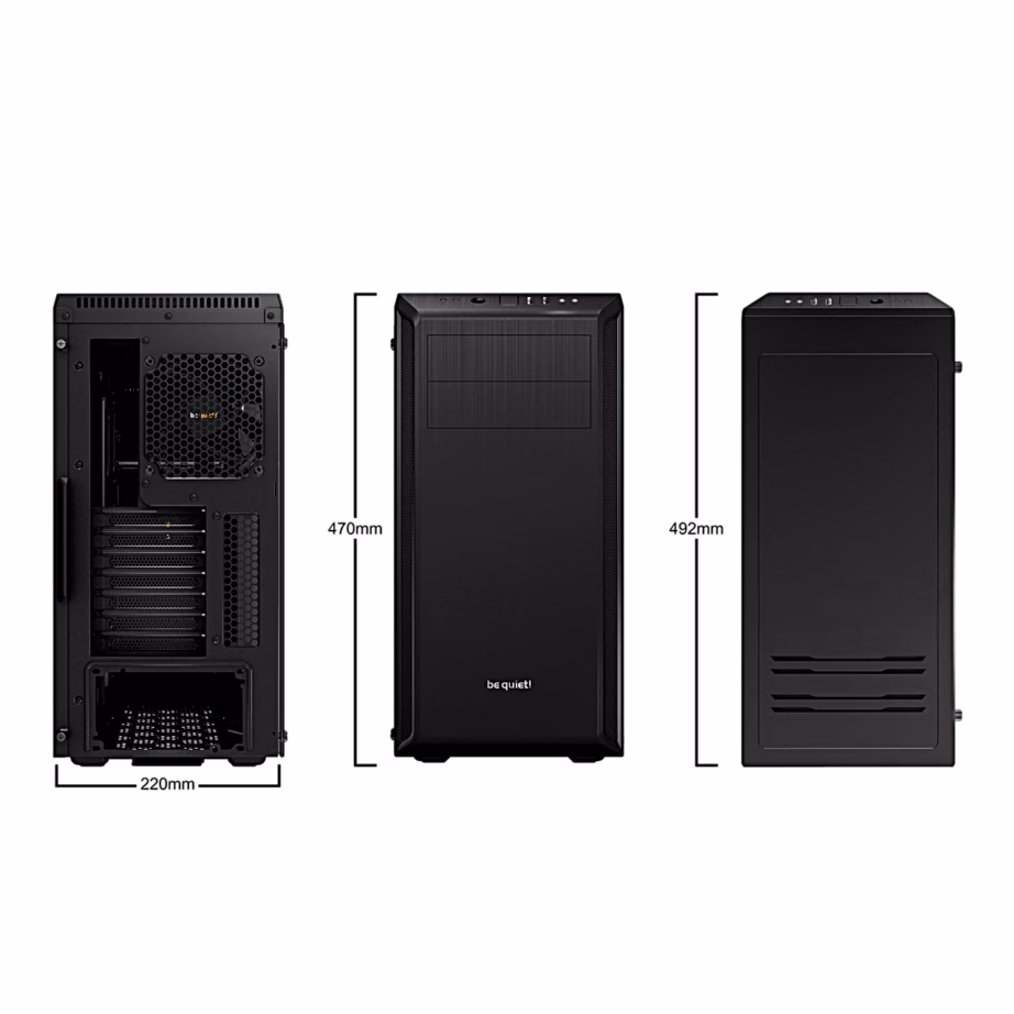 ATX arvutikorpus be quiet! Pure Base 600 Window, must - 4