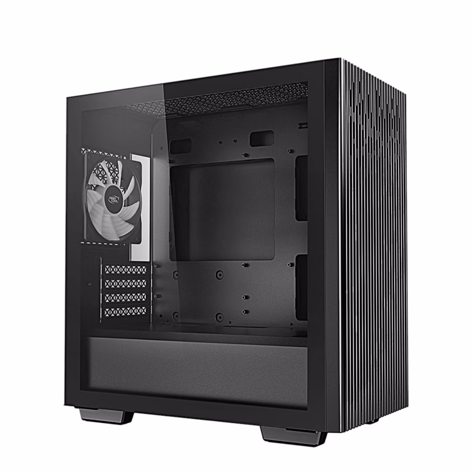 Arvutikorpus DeepCool MATREXX 40 3FS, kolme LED-ventilaatoriga, micro-ATX, must - 2