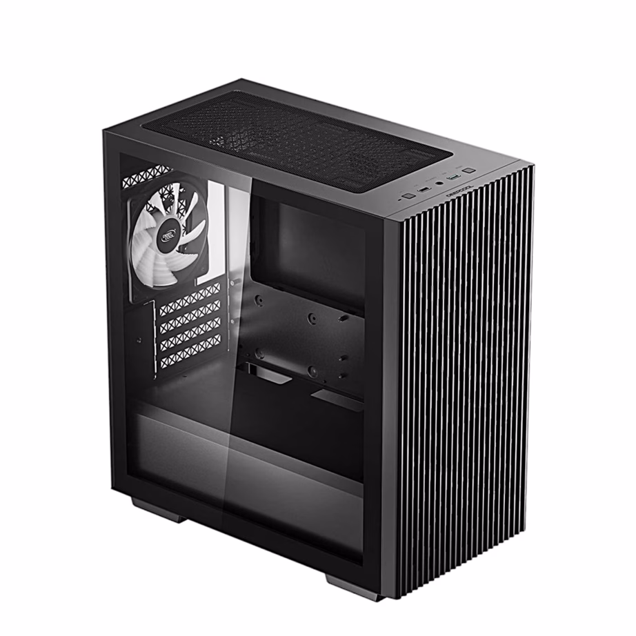 Arvutikorpus DeepCool MATREXX 40 3FS, kolme LED-ventilaatoriga, micro-ATX, must - 4