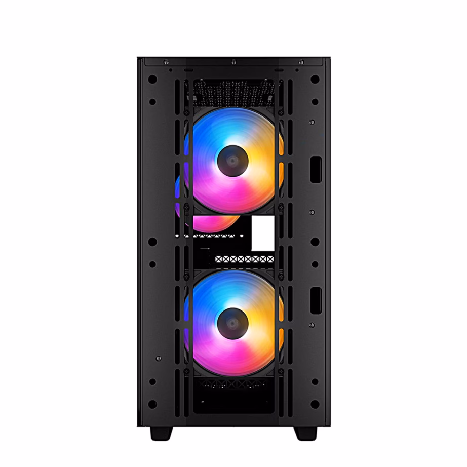 Arvutikorpus DeepCool MATREXX 40 3FS, kolme LED-ventilaatoriga, micro-ATX, must - 6