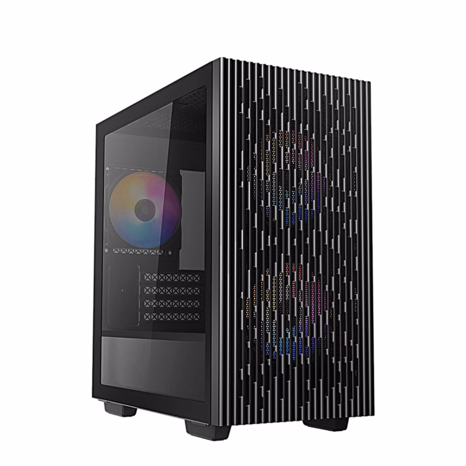 Arvutikorpus DeepCool MATREXX 40 3FS, kolme LED-ventilaatoriga, micro-ATX, must - 8