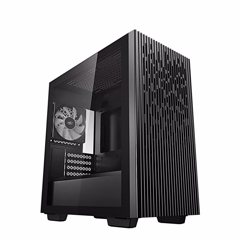 Arvutikorpus DeepCool MATREXX 40 3FS, kolme LED-ventilaatoriga, micro-ATX, must - 9