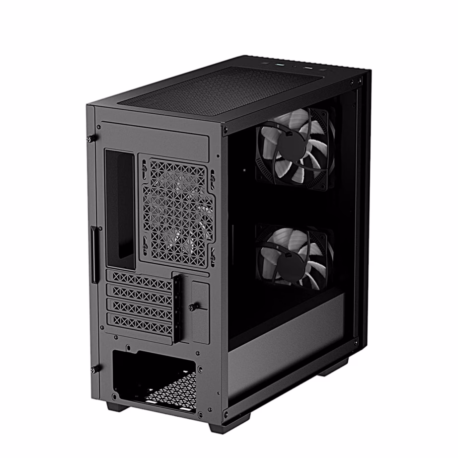 Arvutikorpus DeepCool MATREXX 40 3FS, kolme LED-ventilaatoriga, micro-ATX, must - 11