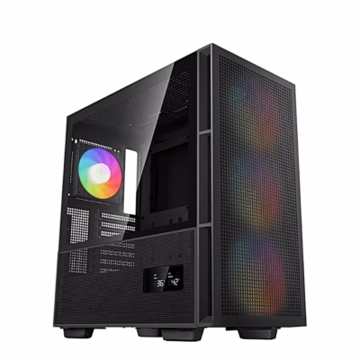 Arvutikorpus DeepCool CH560 DIGITAL, olekuekraaniga, E-ATX, must