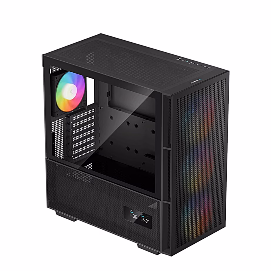 Arvutikorpus DeepCool CH560 DIGITAL, olekuekraaniga, E-ATX, must - 3