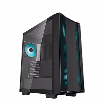 Arvutikorpus DeepCool CC560 V2, nelja LED-ventilaatoriga, ATX, must