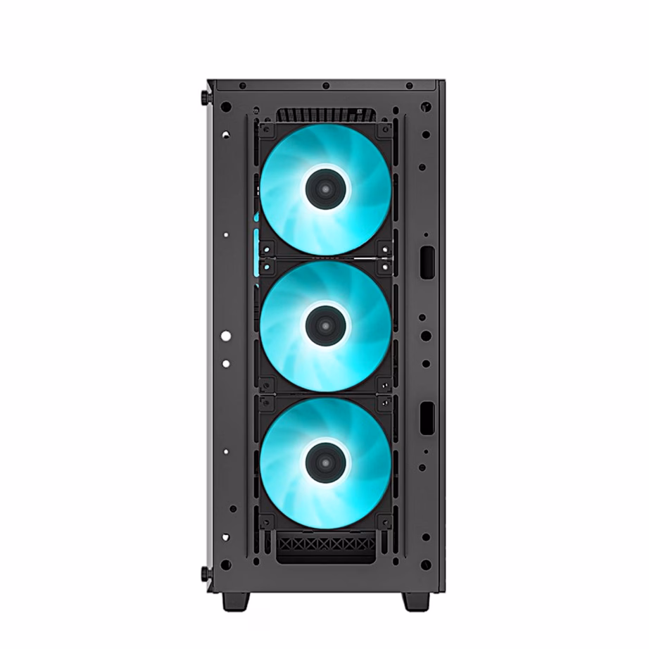 Arvutikorpus DeepCool CC560 V2, nelja LED-ventilaatoriga, ATX, must - 9