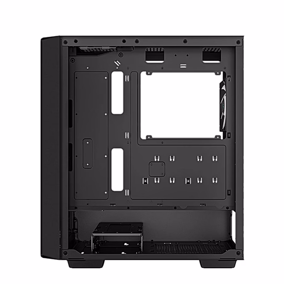 Arvutikorpus DeepCool CC560 V2, nelja LED-ventilaatoriga, ATX, must - 10