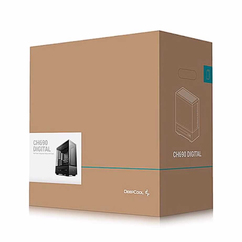 Arvutikorpus DeepCool CH690 DIGITAL, digitaalse ekraaniga, ATX, must - 3