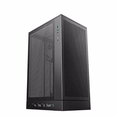 Arvutikorpus DeepCool CH270 DIGITAL, digiekraaniga, micro-ATX, must