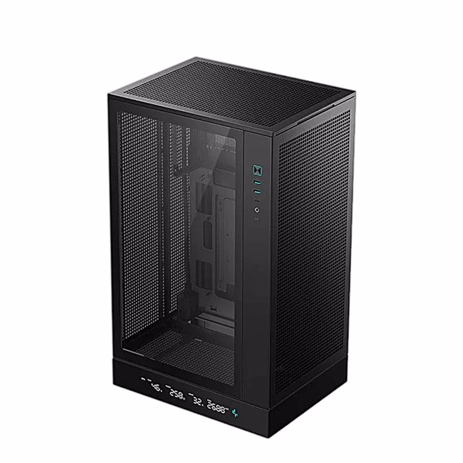 Arvutikorpus DeepCool CH270 DIGITAL, digiekraaniga, micro-ATX, must - 2