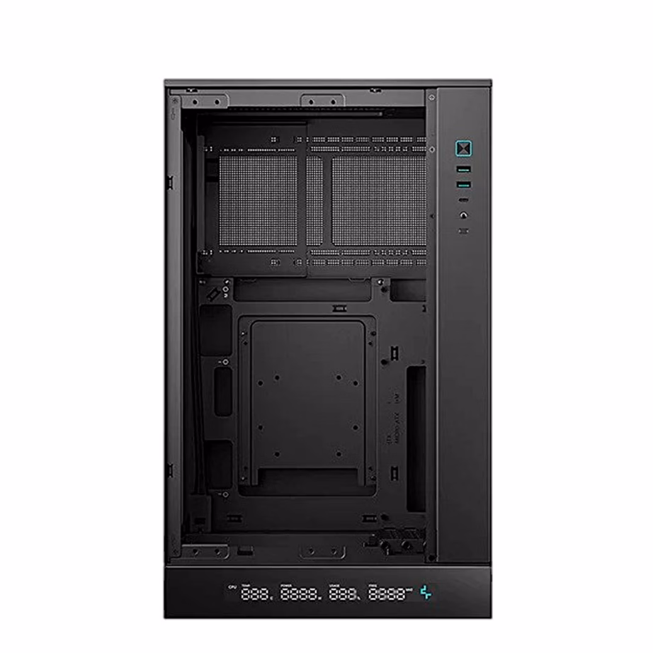 Arvutikorpus DeepCool CH270 DIGITAL, digiekraaniga, micro-ATX, must - 4