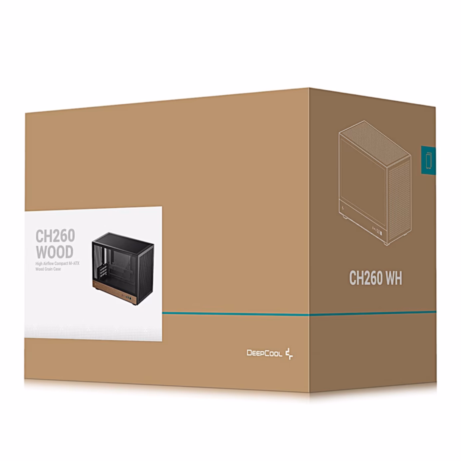 Arvutikorpus DeepCool CH260 WOOD, micro-ATX, must - 11