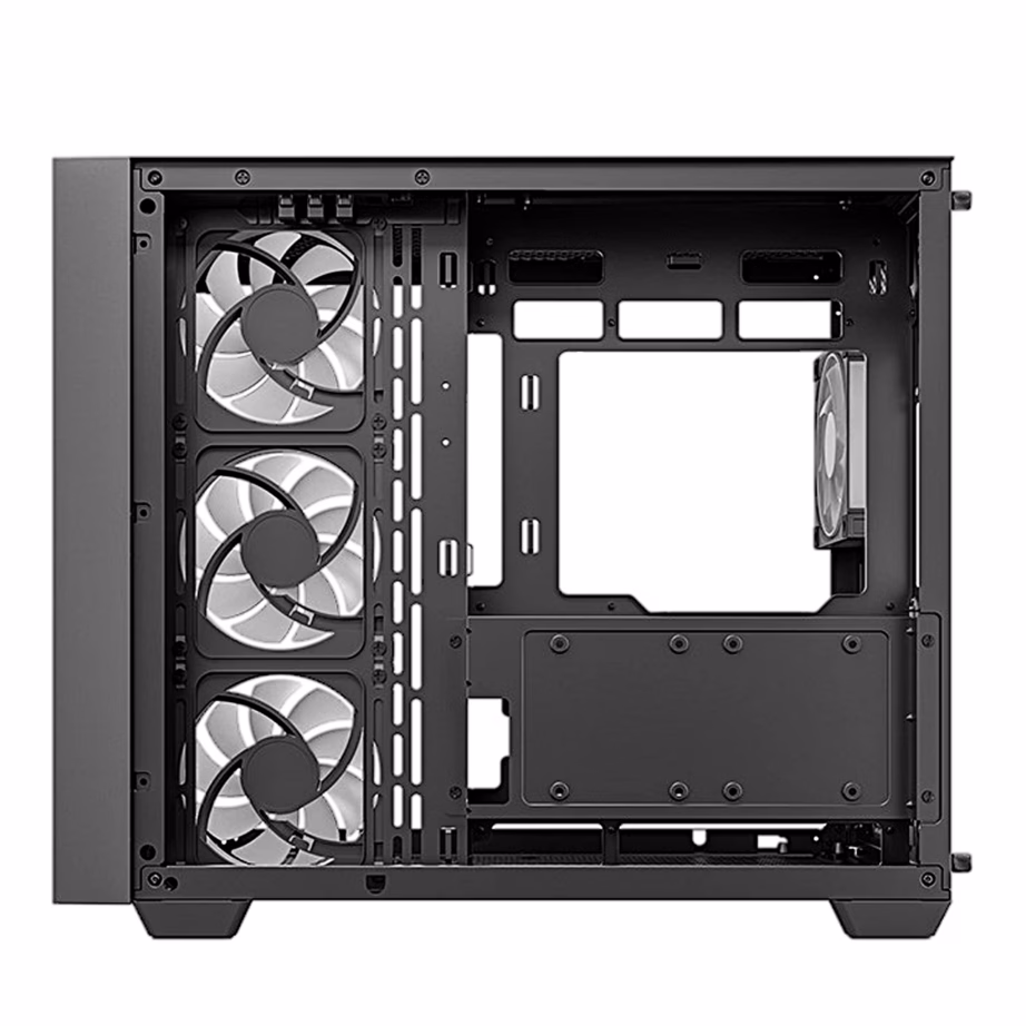 Arvutikorpus DeepCool CG530U 4F, üheosaline painutatud klaas, must - 4