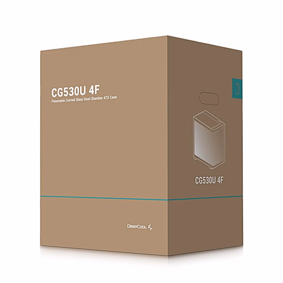 Arvutikorpus DeepCool CG530U 4F, üheosaline painutatud klaas, must - 9