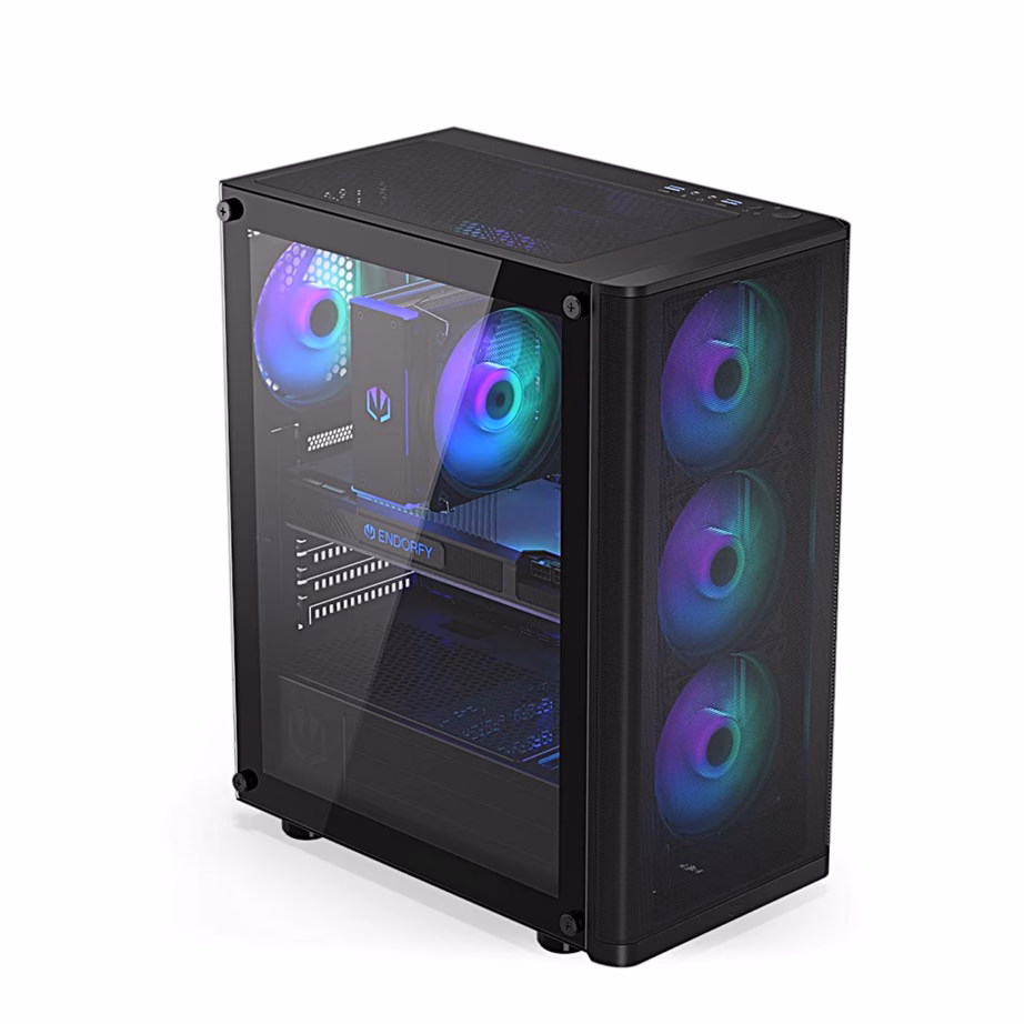 ENDORFY Ventum 200 ARGB arvutikorpus, neli ventilaatorit, must - 2