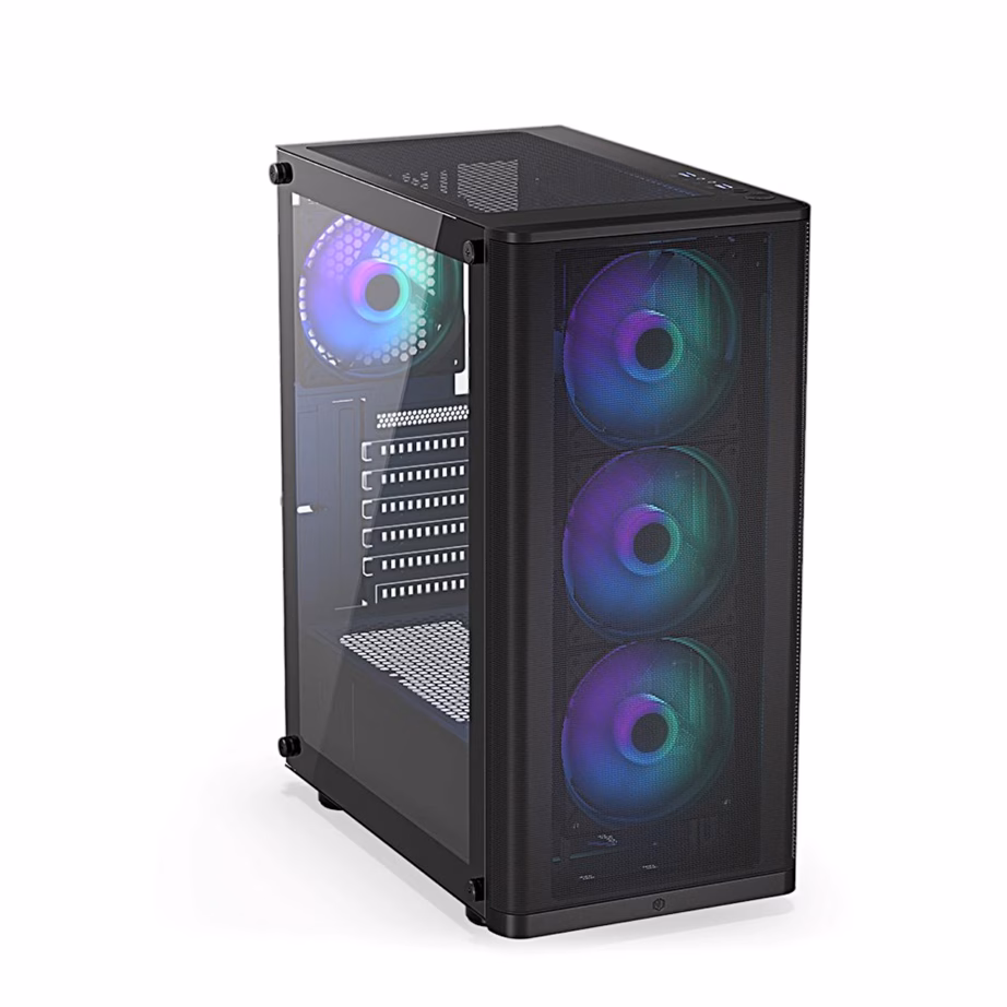 ENDORFY Ventum 200 ARGB arvutikorpus, neli ventilaatorit, must - 5