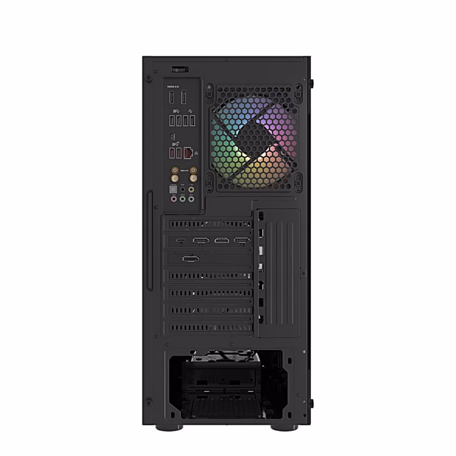 FURY Shobo SH4F RGB mänguri arvutikorpus, nelja ventilaatoriga, must - 7