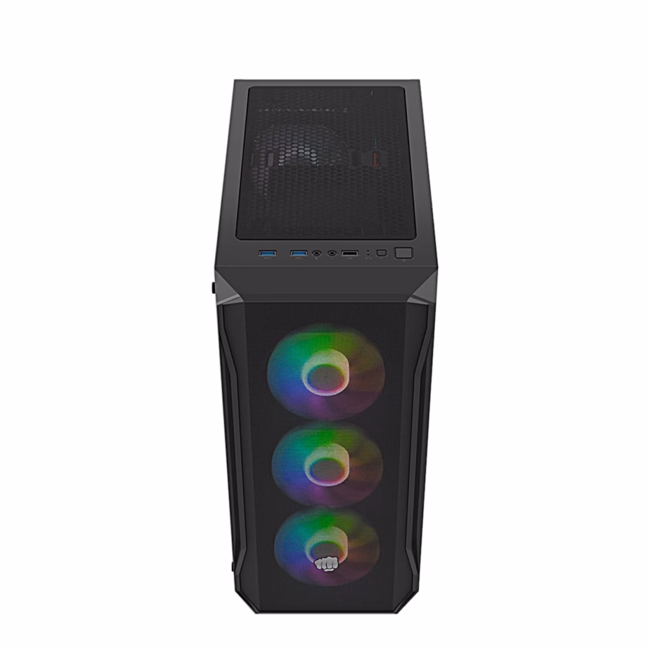 FURY Shobo SH4F RGB mänguri arvutikorpus, nelja ventilaatoriga, must - 17