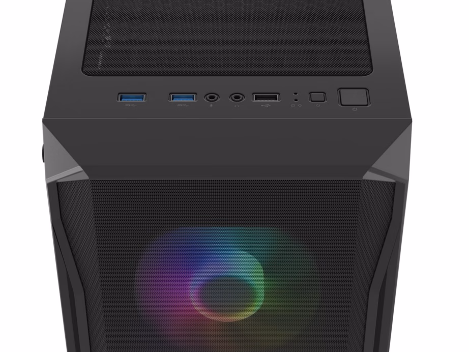 FURY Shobo SH4F RGB mänguri arvutikorpus, nelja ventilaatoriga, must - 18