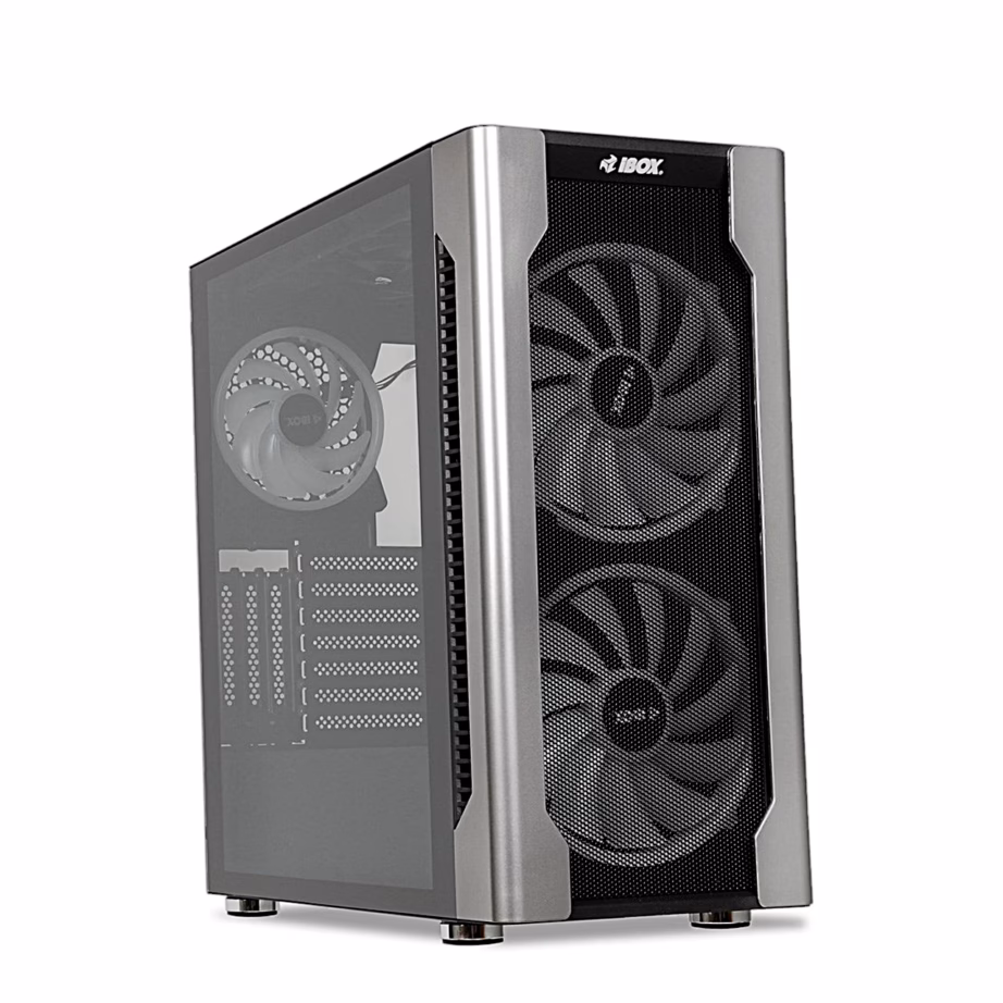 Arvutikorpus iBOX Chiron ZH68, 5 ventilaatorit, 2 × 200 mm RGB, must - 2