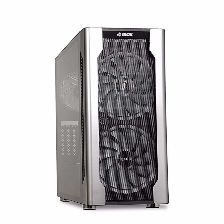 Arvutikorpus iBOX Chiron ZH68, 5 ventilaatorit, 2 × 200 mm RGB, must - 3