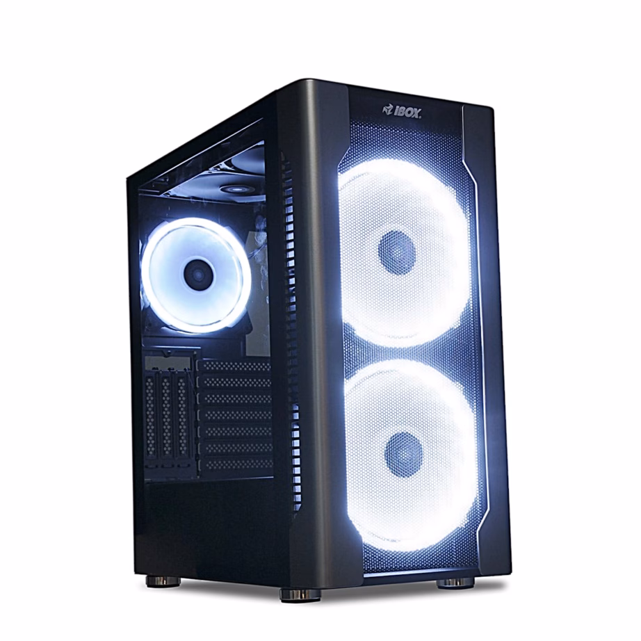 Arvutikorpus iBOX Chiron ZH68, 5 ventilaatorit, 2 × 200 mm RGB, must - 7