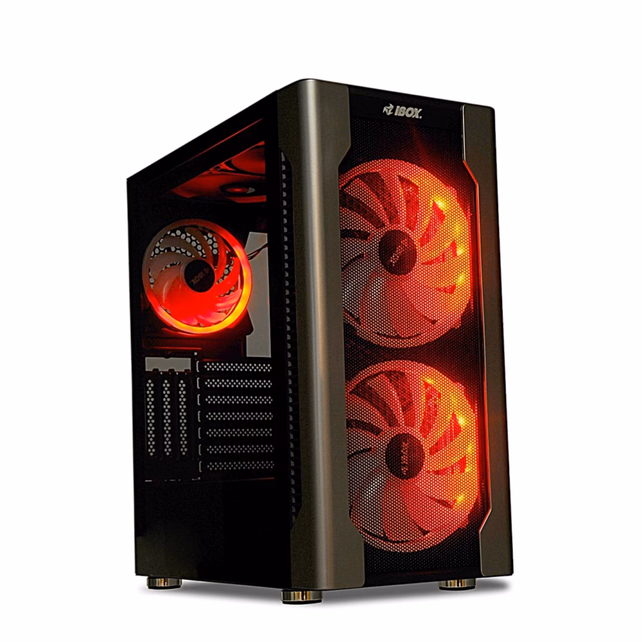 Arvutikorpus iBOX Chiron ZH68, 5 ventilaatorit, 2 × 200 mm RGB, must - 8