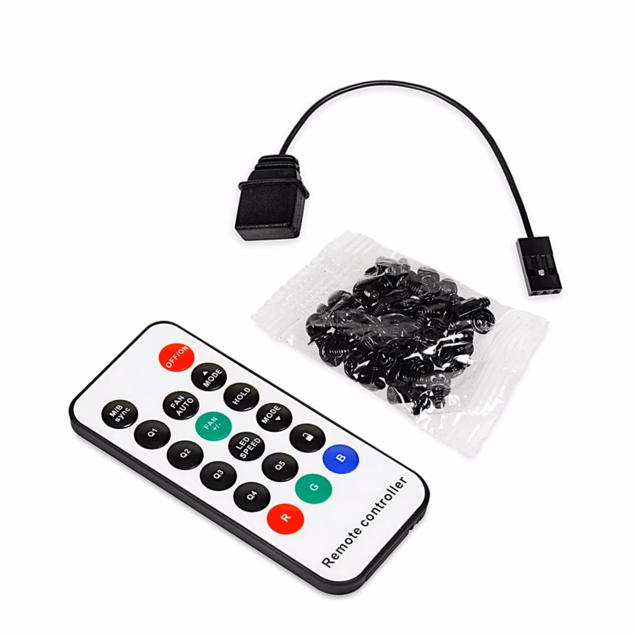 Arvutikorpus iBOX Chiron ZH68, 5 ventilaatorit, 2 × 200 mm RGB, must - 21