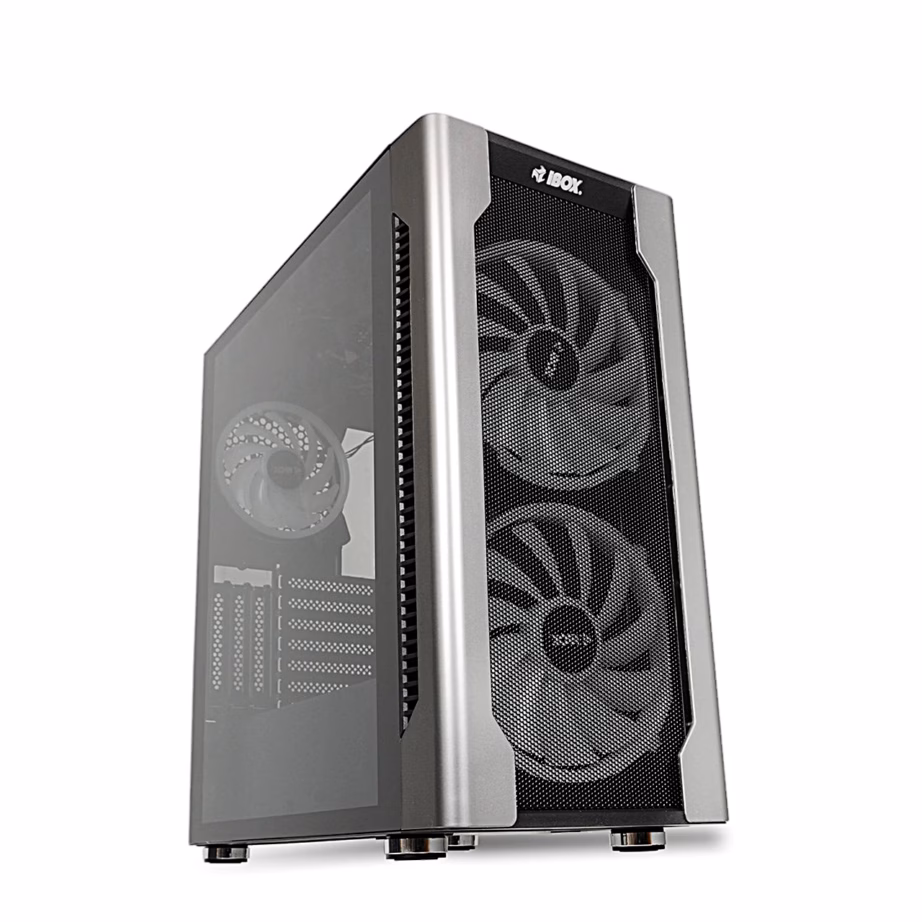 Arvutikorpus iBOX Chiron ZH68, 5 ventilaatorit, 2 × 200 mm RGB, must - 24