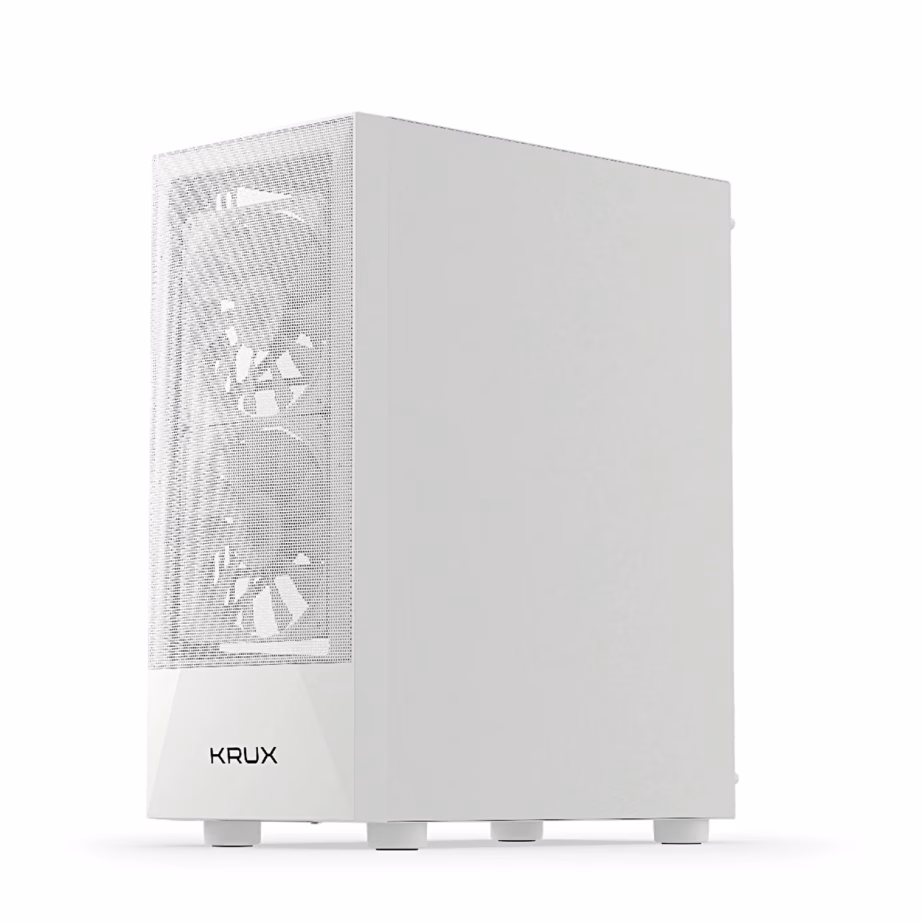 Arvutikorpus KRUX Vako White RGB kolme ventilaatoriga - 6