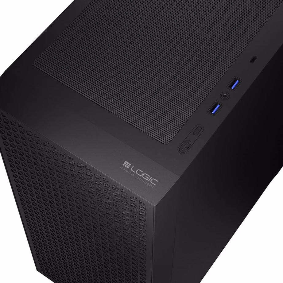 ATX arvutikorpus Logic Concept Dart Pro Solid Midi, must - 5