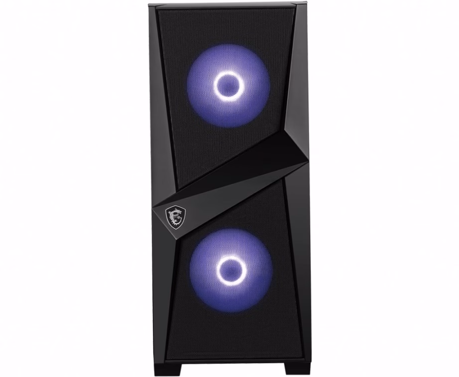 Arvutikorpus MSI MAG FORGE 100M, 3 ventilaatorit, must - 4