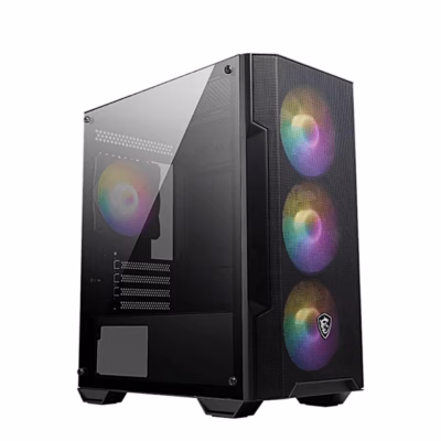 Arvutikorpus MSI MAG FORGE M100A, 4 Auto-RGB-ventilaatorit, must