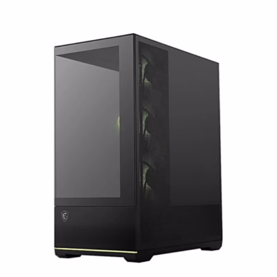 Arvutikorpus MSI MAG PANO 110R PZ, tagaühendusega emaplaatidele, 4 ARGB-ventilaatorit, must