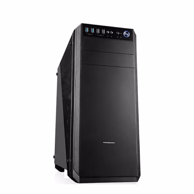 Arvutikorpus Modecom Oberon Pro Glass, must