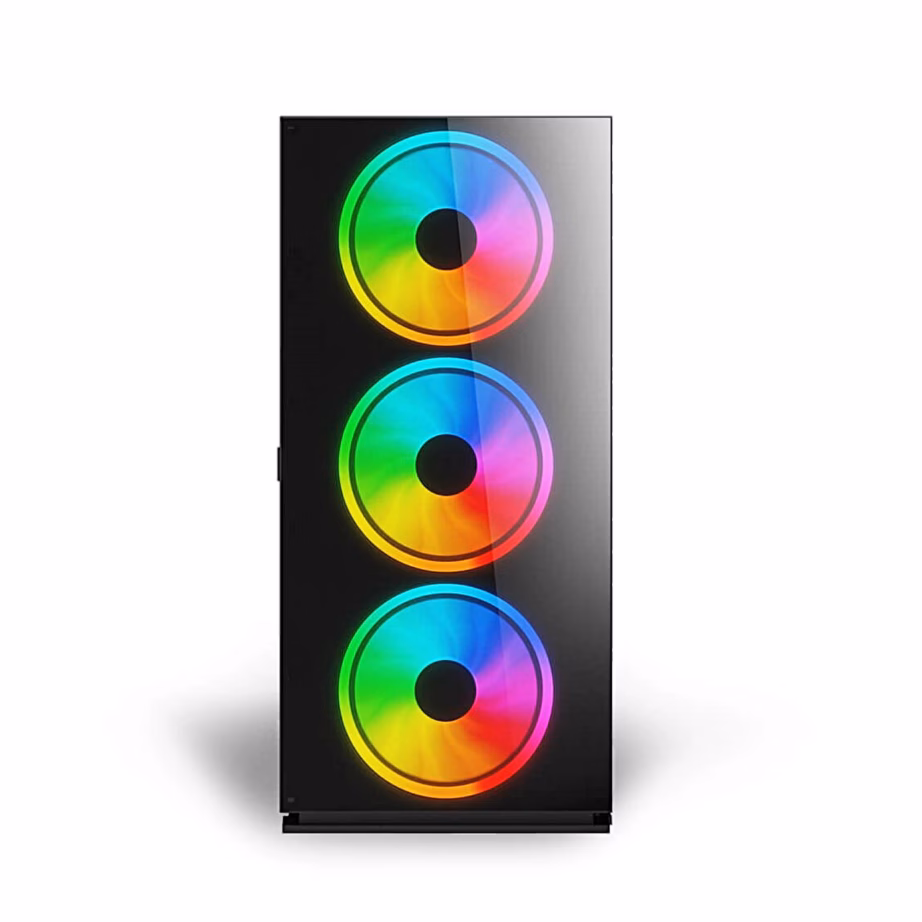 Savio Prime X1 ARGB Glass arvutikorpus, karastatud klaasist esipaneel, 4 ventilaatorit, must - 3