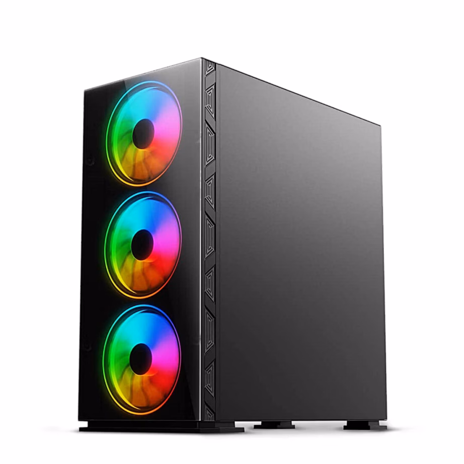 Savio Prime X1 ARGB Glass arvutikorpus, karastatud klaasist esipaneel, 4 ventilaatorit, must - 5