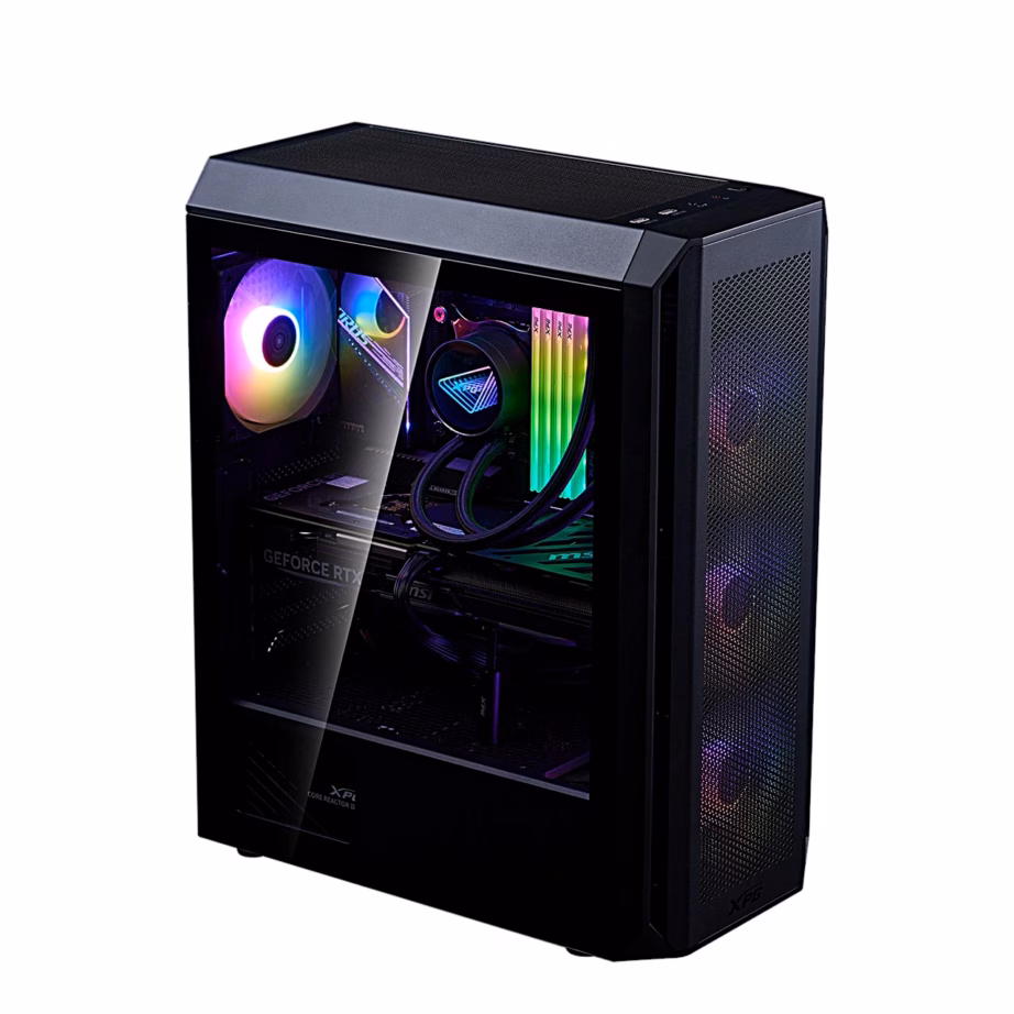 XPG VALOR AIR PLUS ARGB arvutikorpus, nelja 120 mm ventilaatoriga, must - 17