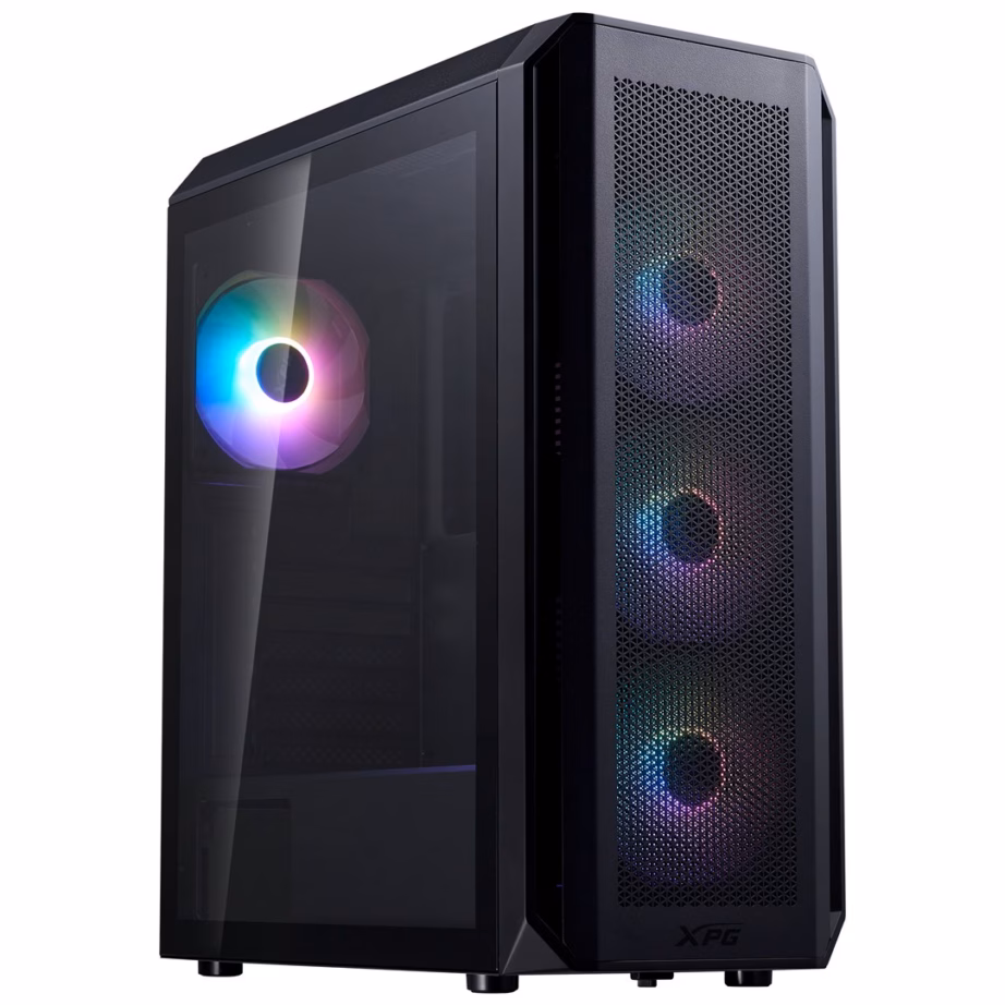 XPG VALOR AIR PLUS ARGB arvutikorpus, nelja 120 mm ventilaatoriga, must - 18