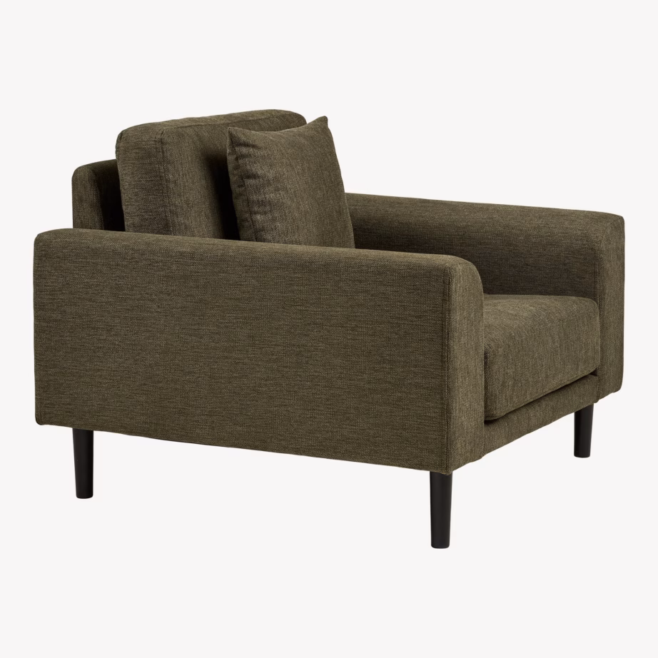 Oliivroheline lounge-tugitool Lido, 92x90x54 cm - 4