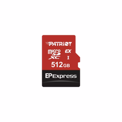 Patriot EP Express PEF512GEPEXMCX 512GB 800/600 MB/s microSDXC U3 mälukaart