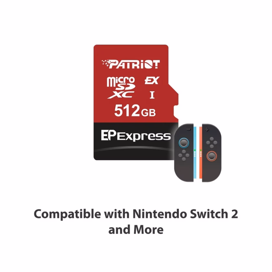 Patriot EP Express PEF512GEPEXMCX 512GB 800/600 MB/s microSDXC U3 mälukaart - 2