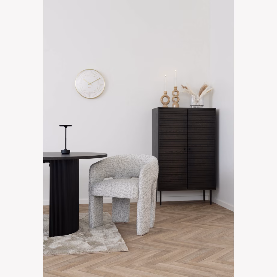 Polsterdatud söögitool naturaalset tooni Monroe, 65 x 58 x 74 cm - 4