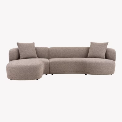 Pruun lounge-diivan vasakpoolse lamamisosaga, 294 cm, Kingston