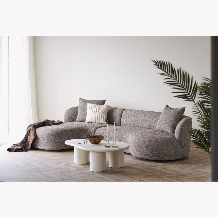 Pruun lounge-diivan vasakpoolse lamamisosaga, 294 cm, Kingston - 2