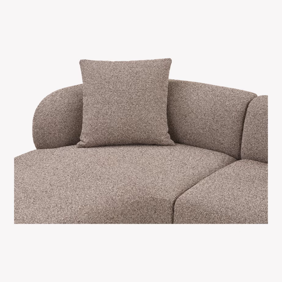 Pruun lounge-diivan vasakpoolse lamamisosaga, 294 cm, Kingston - 5