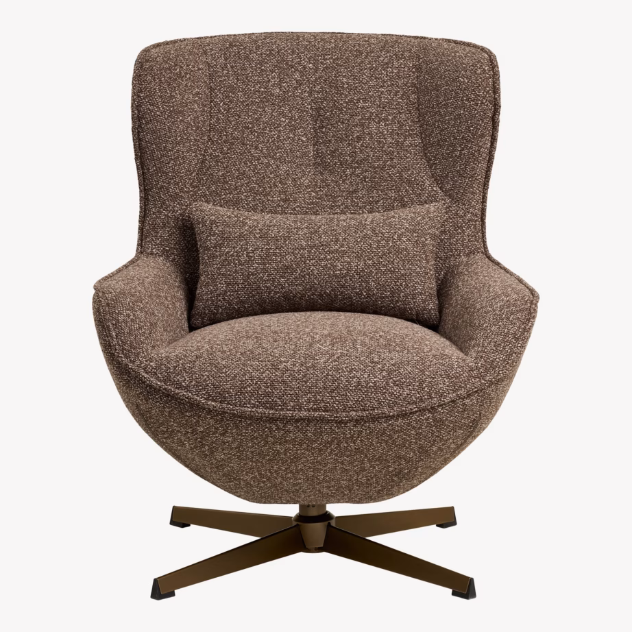 Pruun pöördmehhanismiga lounge-tugitool Blenheim, 87,5×76×90 cm - 3
