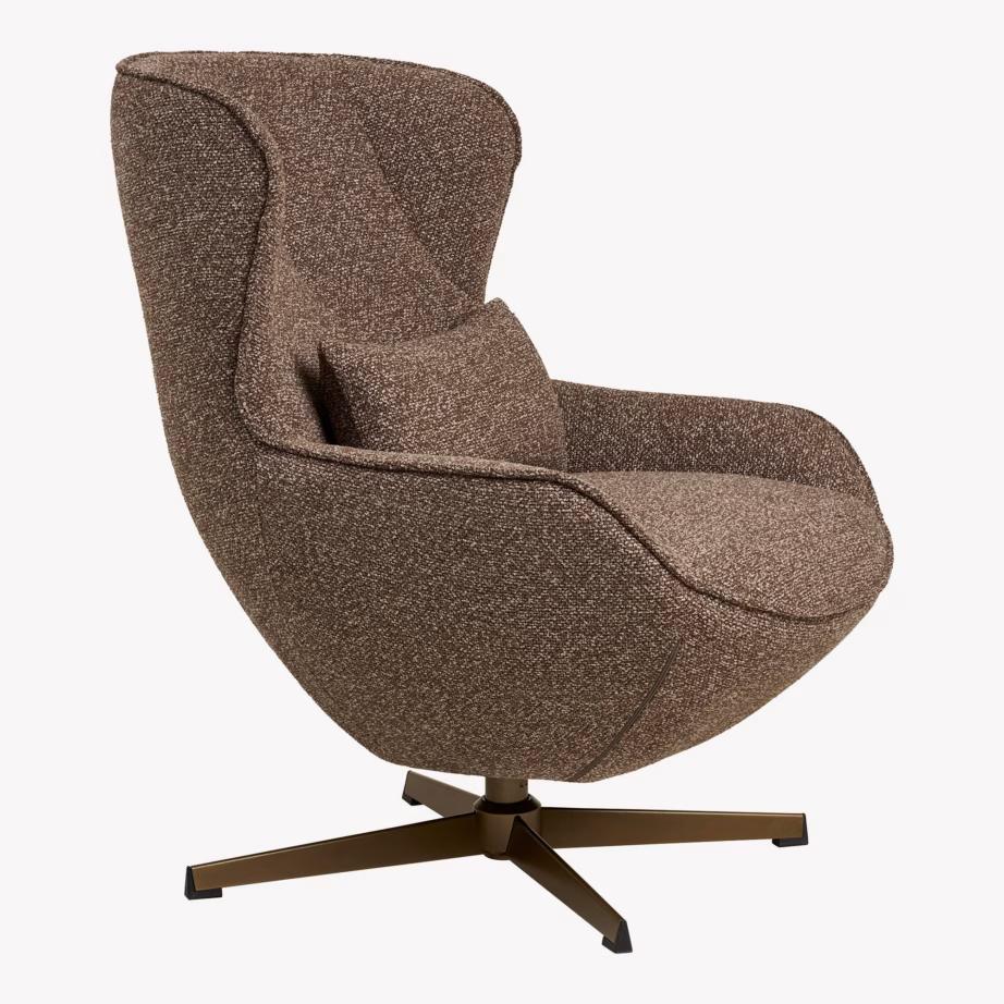Pruun pöördmehhanismiga lounge-tugitool Blenheim, 87,5×76×90 cm - 4